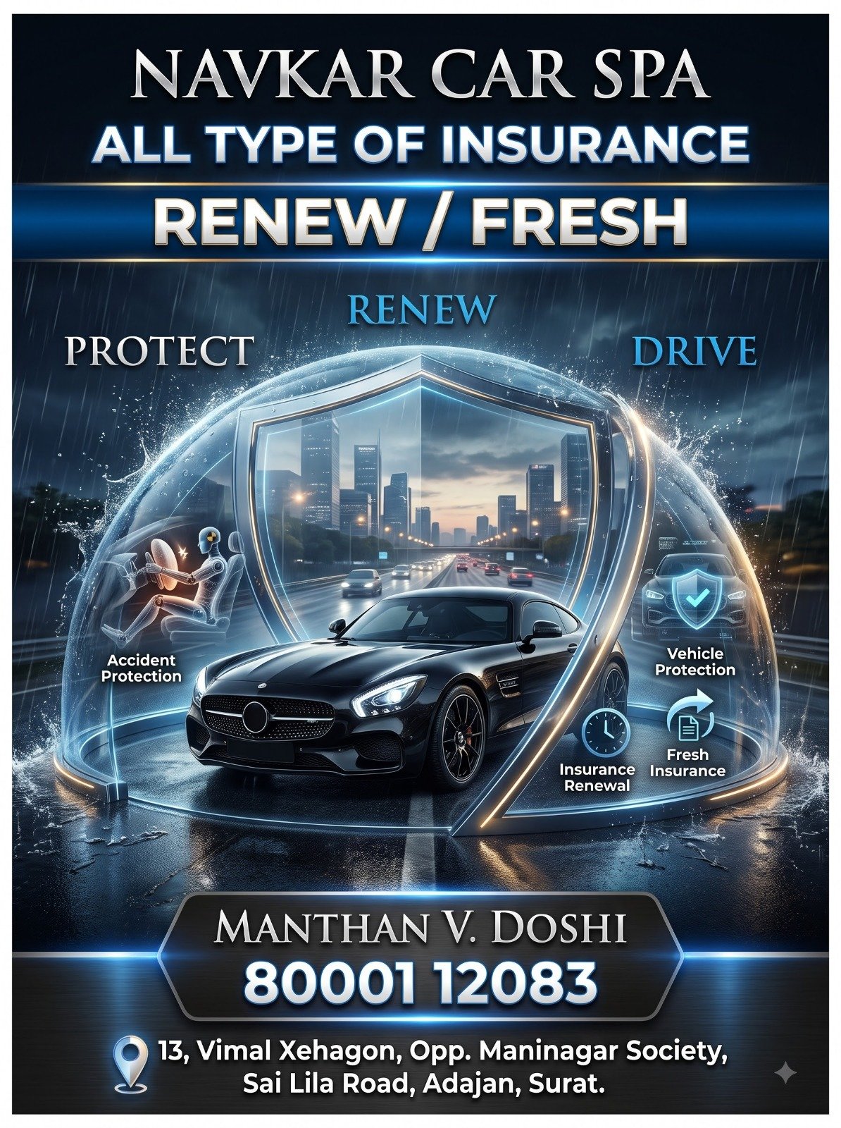 General Insurance Assistance Navkar Car Spa